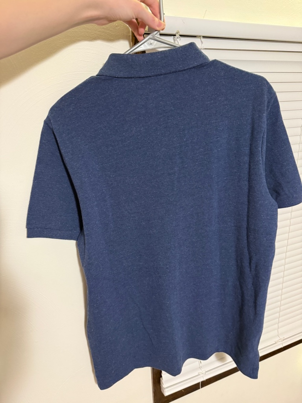 Polo by Ralph Lauren Navy Heather Short Sleeve Polo with Red Logo - Picture 4 of 6